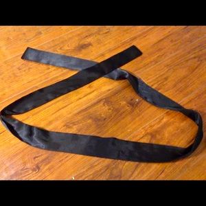 Silk black sash or scarf